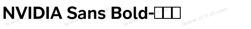 NVIDIA Sans Bold字体转换